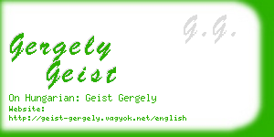 gergely geist business card